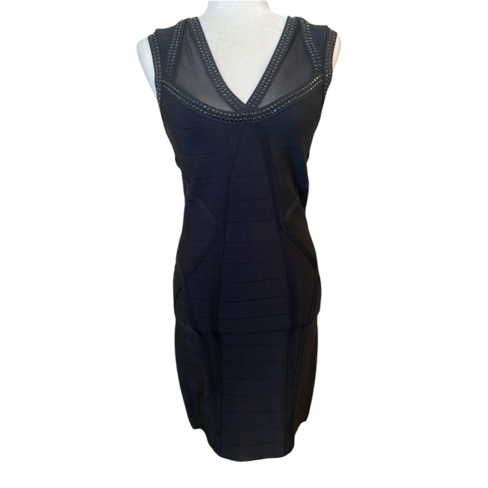 Bebe Black Bodycon Bandage Dress
